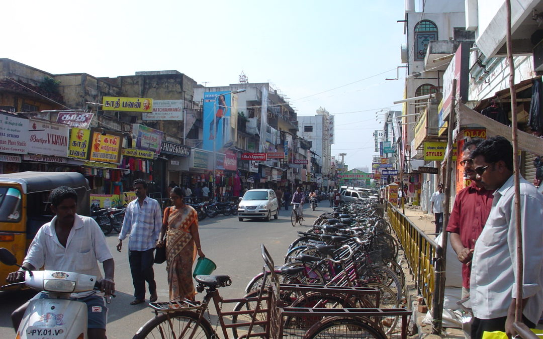 von Auroville nach Pondicherry Stadt, (Indien)